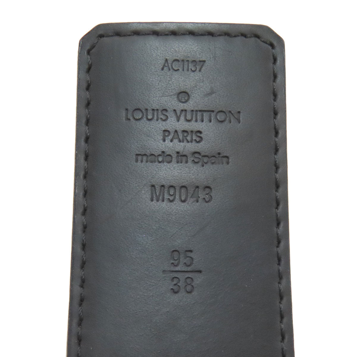 LOUIS VUITTON ルイヴィトン M9043 サンチュール・LV イニシャル 40MM リバーシブル ベルト モノグラムキャンバス メンズ 中古