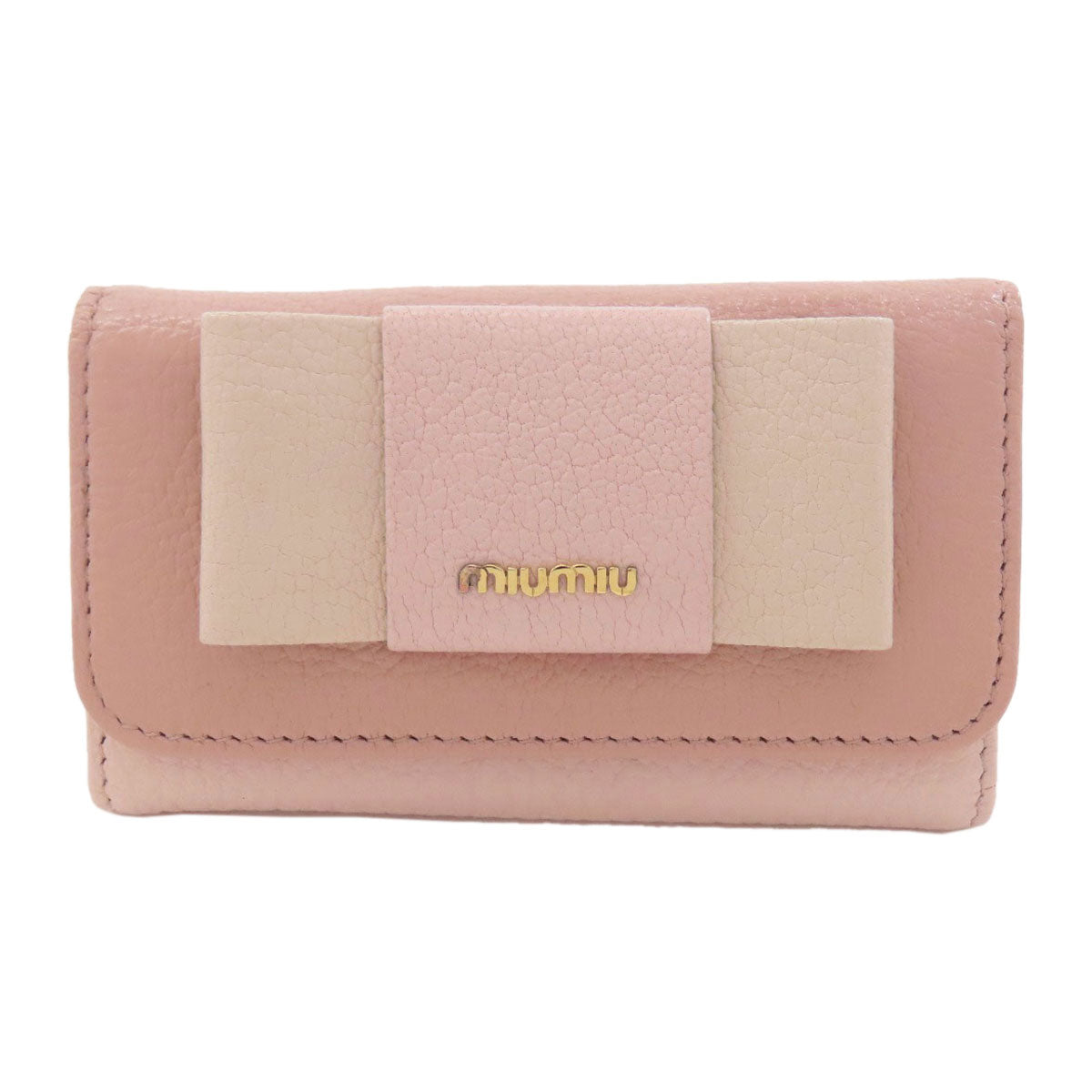 MIUMIU ミュウミュウ リボン キーケース レザー レディース 中古