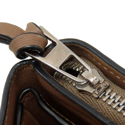 LOEWE ロエベ バーティカル 二つ折り財布（小銭入れあり） レザー レディース 中古