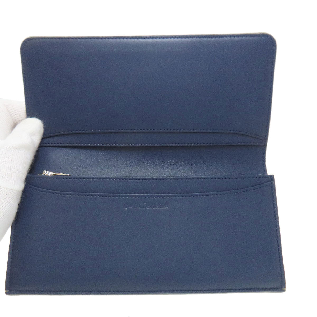 J&M Davidson ジェイアンドエムデヴィッドソン ロゴ 長財布（小銭入れあり） レザー レディース 中古