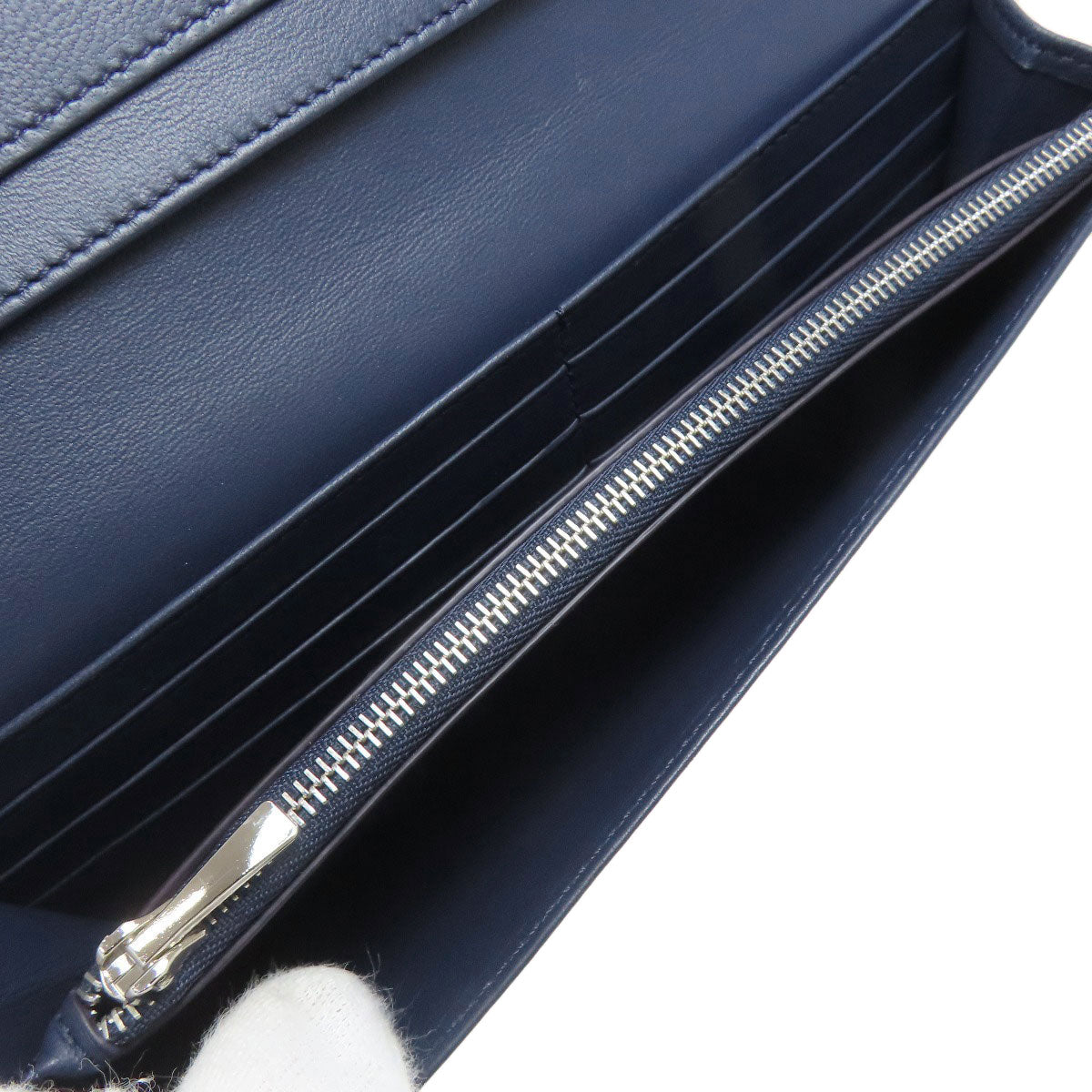 J&M Davidson ジェイアンドエムデヴィッドソン ロゴ 長財布（小銭入れあり） レザー レディース 中古