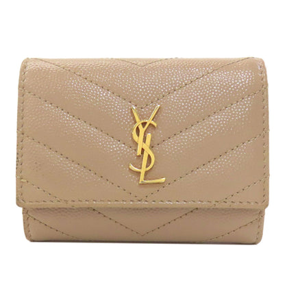SAINT LAURENT サンローラン ロゴ キーケース レザー レディース 中古