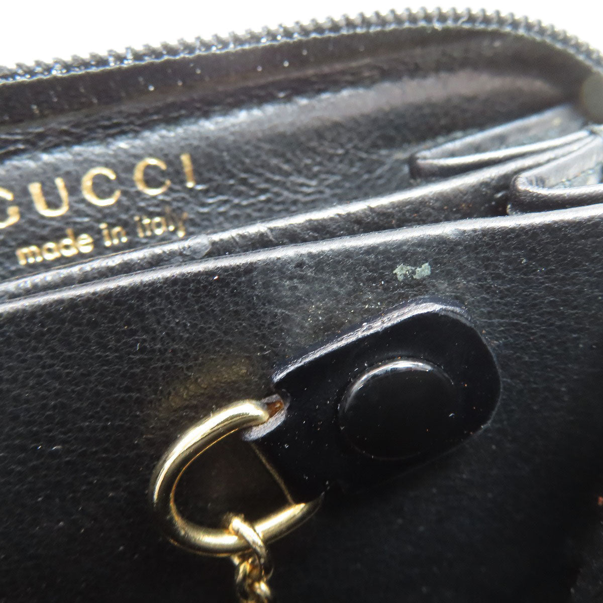 GUCCI グッチ 030・2888・1373・0 キーフック付き コインケース レザー レディース 中古