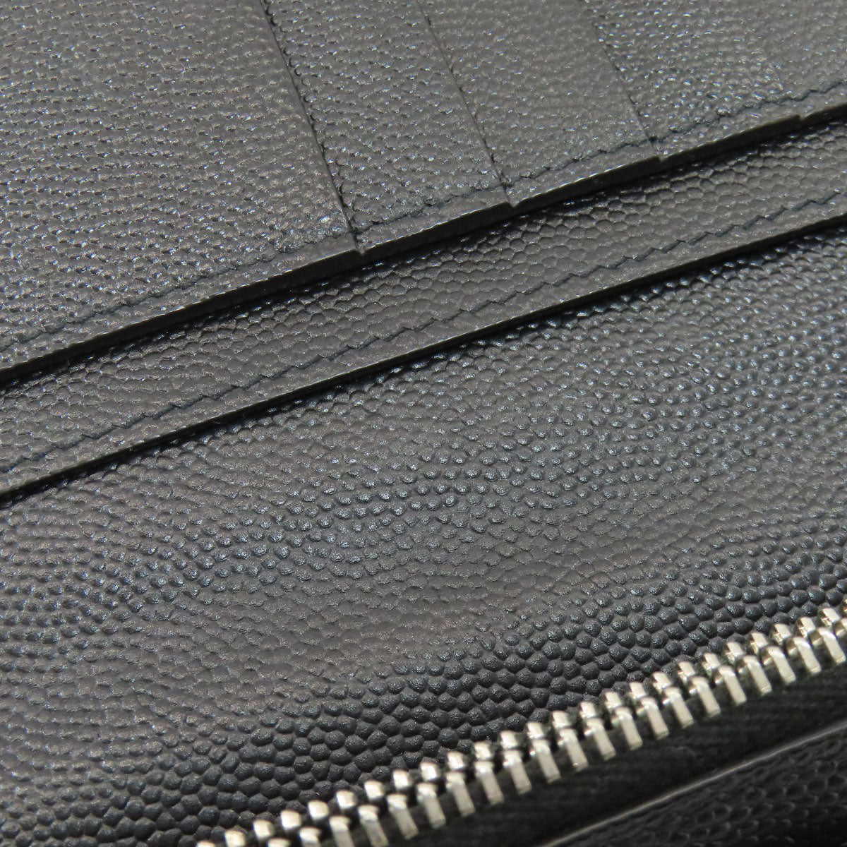YVES SAINT LAURENT イヴ・サンローラン ロゴ 長財布（小銭入れあり） レザー レディース 中古