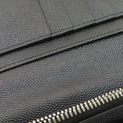 YVES SAINT LAURENT イヴ・サンローラン ロゴ 長財布（小銭入れあり） レザー レディース 中古