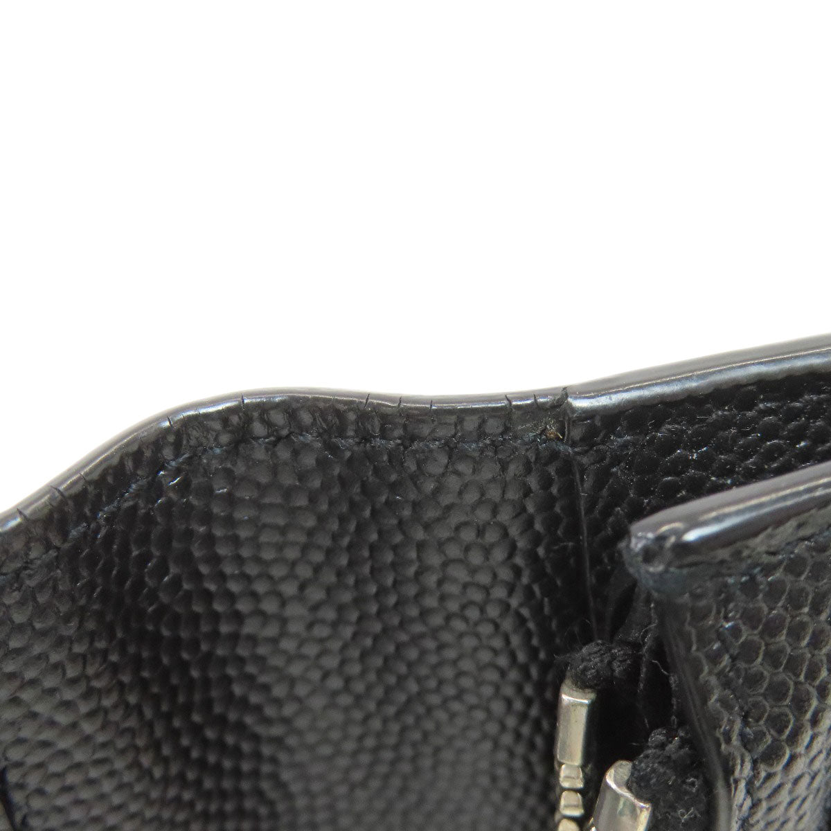 YVES SAINT LAURENT イヴ・サンローラン ロゴ 長財布（小銭入れあり） レザー レディース 中古