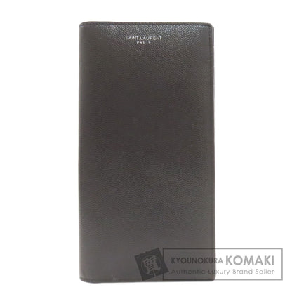 YVES SAINT LAURENT イヴ・サンローラン ロゴ 長財布（小銭入れあり） レザー レディース 中古