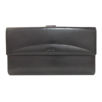 LOEWE ロエベ ロゴ 長財布（小銭入れあり） レザー レディース 中古