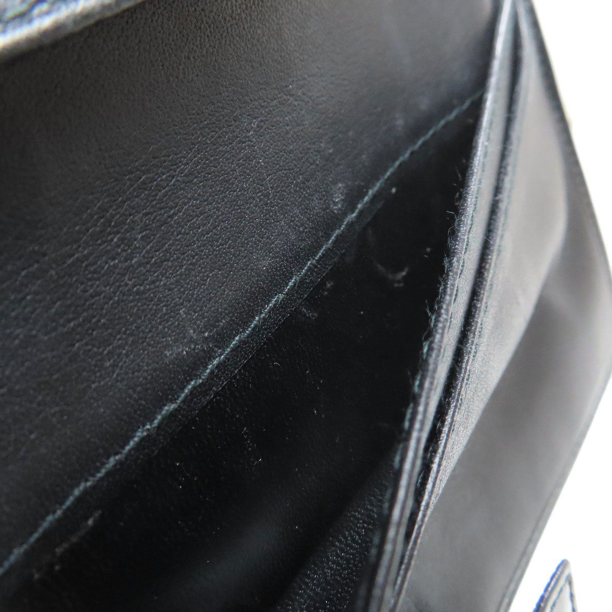 LOEWE ロエベ ロゴ 長財布（小銭入れあり） レザー レディース 中古