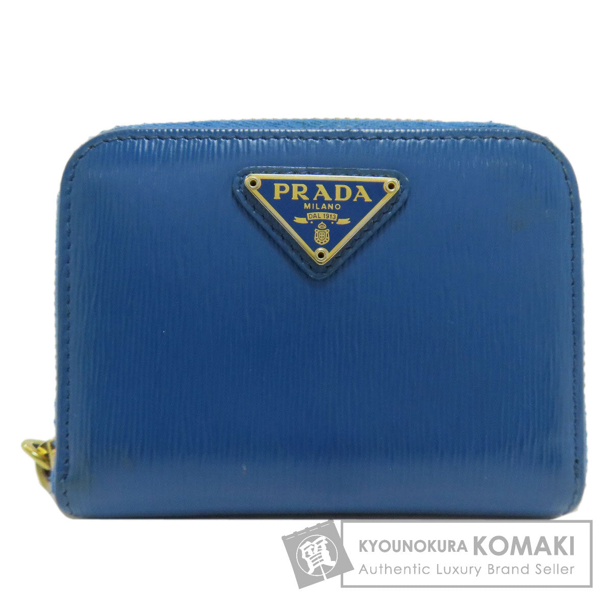 PRADA プラダ ロゴ金具 コインケース レザー レディース 中古