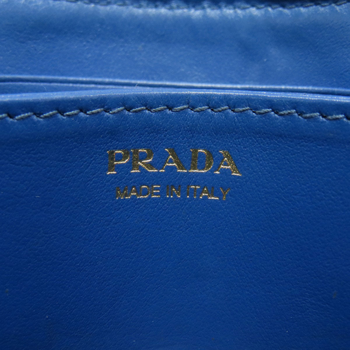 PRADA プラダ ロゴ金具 コインケース レザー レディース 中古
