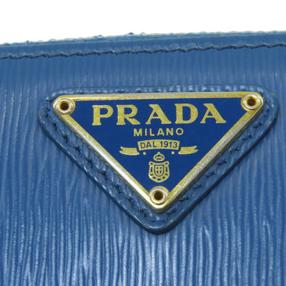 PRADA プラダ ロゴ金具 コインケース レザー レディース 中古