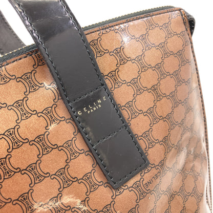 CELINE セリーヌ マカダム トートバッグ エナメル レディース 中古