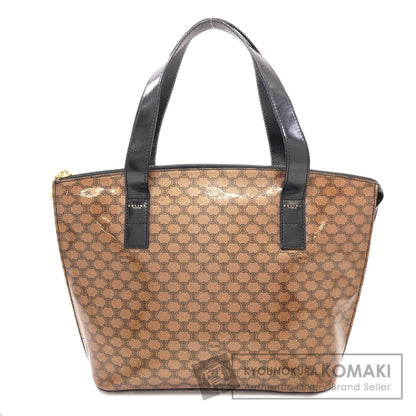 CELINE セリーヌ マカダム トートバッグ エナメル レディース 中古