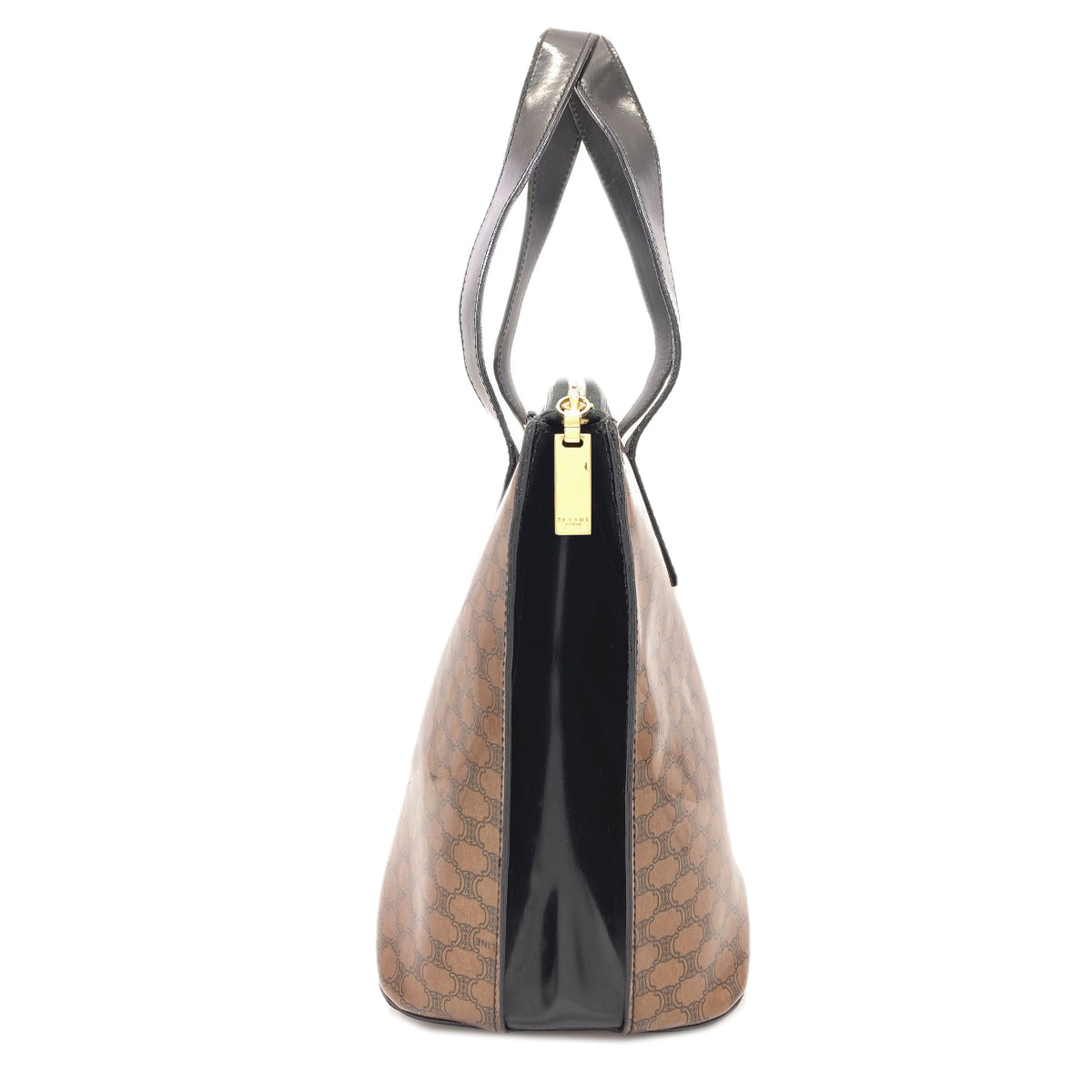 CELINE セリーヌ マカダム トートバッグ エナメル レディース 中古