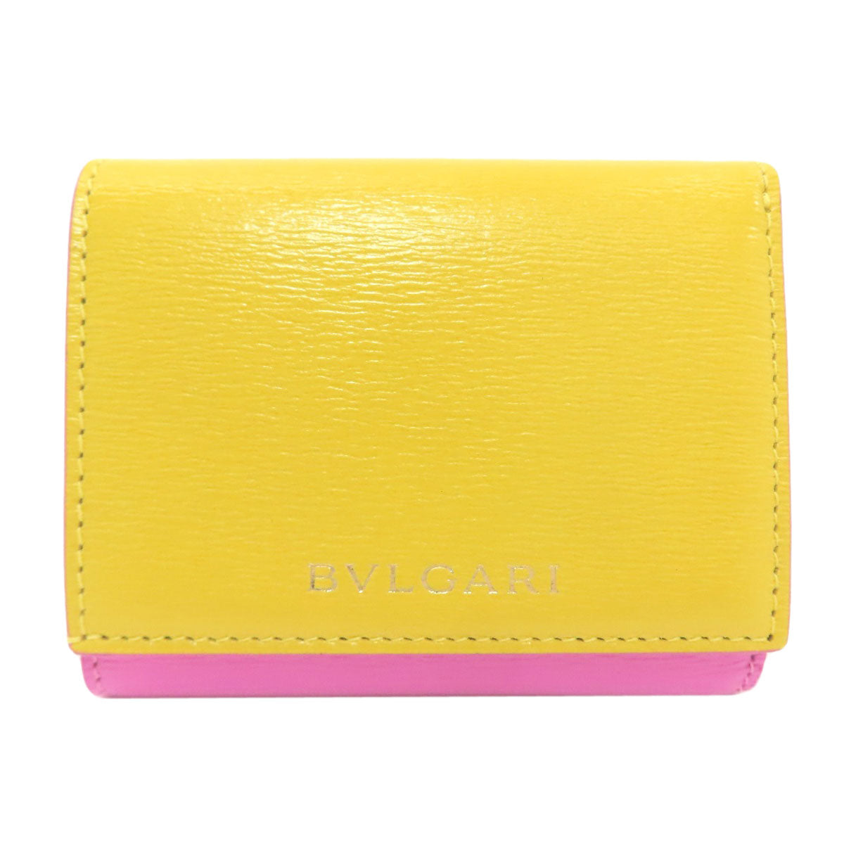 BVLGARI ブルガリ ビーゼロワンチャーム 二つ折り財布（小銭入れあり） レザー レディース 中古