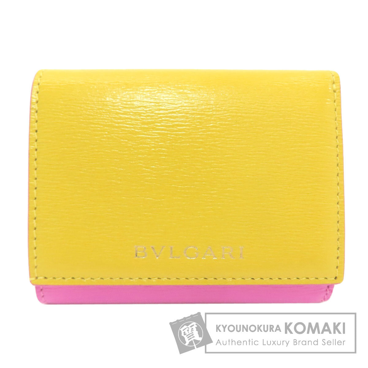 BVLGARI ブルガリ ビーゼロワンチャーム 二つ折り財布（小銭入れあり） レザー レディース 中古