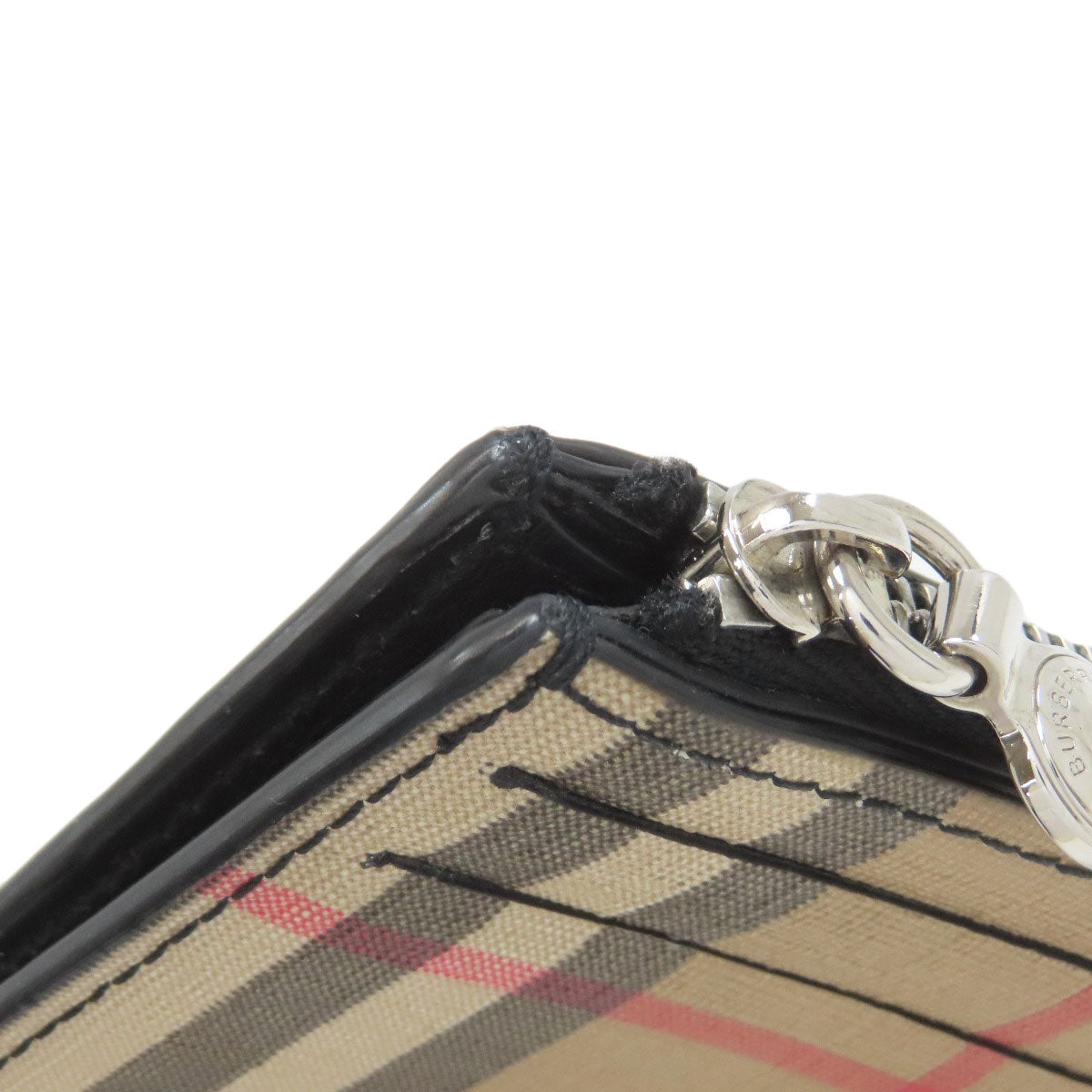 BURBERRY バーバリー バーバリーチェック カードケース PVC レディース 中古