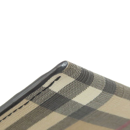 BURBERRY バーバリー バーバリーチェック カードケース PVC レディース 中古