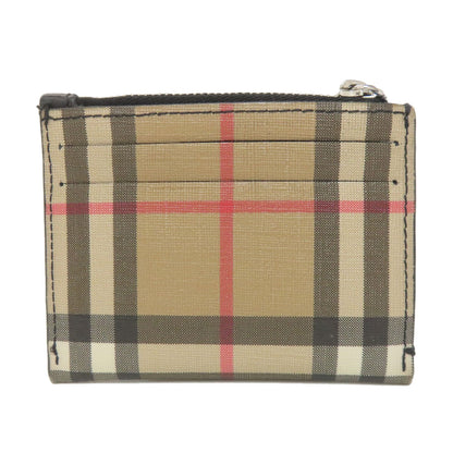 BURBERRY バーバリー バーバリーチェック カードケース PVC レディース 中古