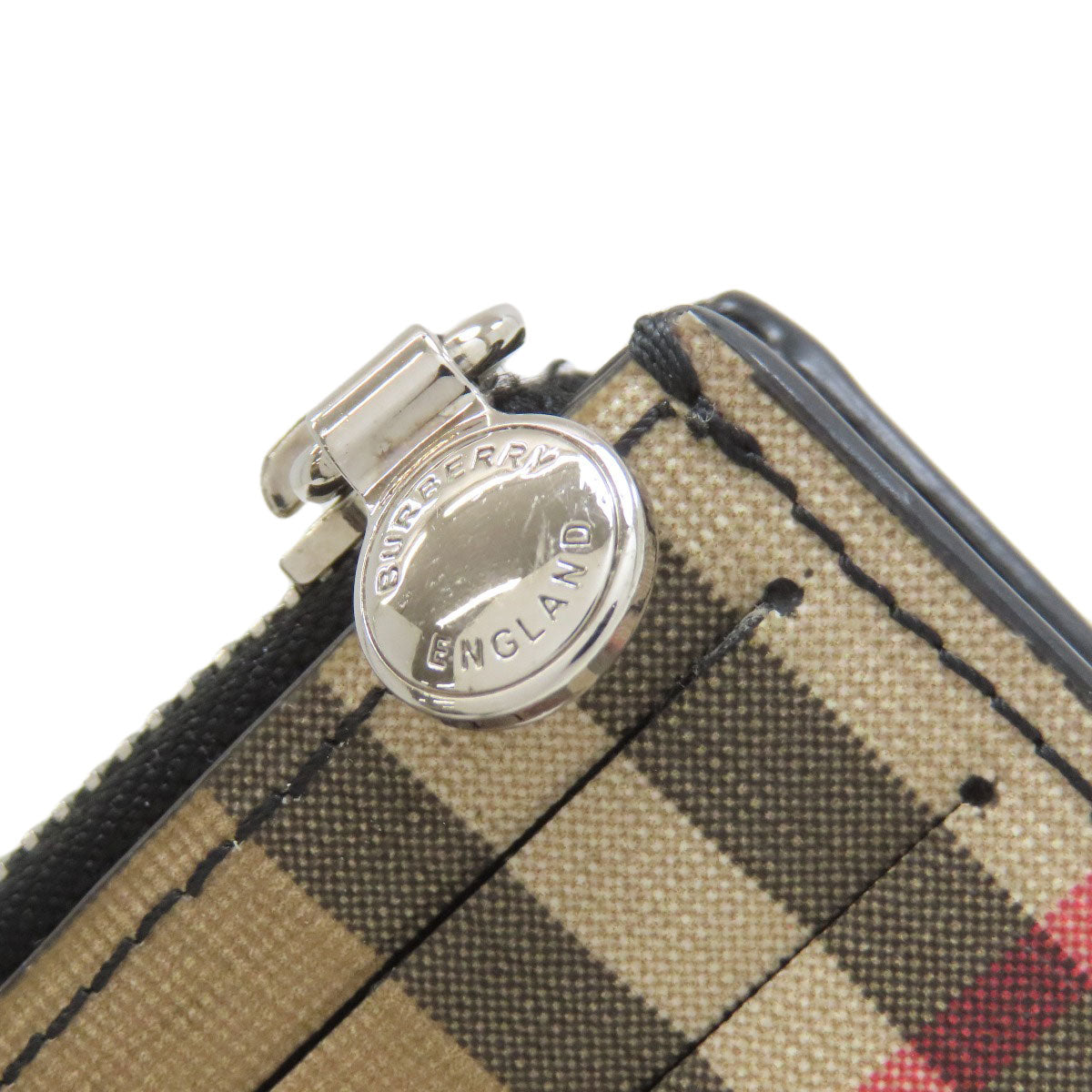 BURBERRY バーバリー バーバリーチェック カードケース PVC レディース 中古