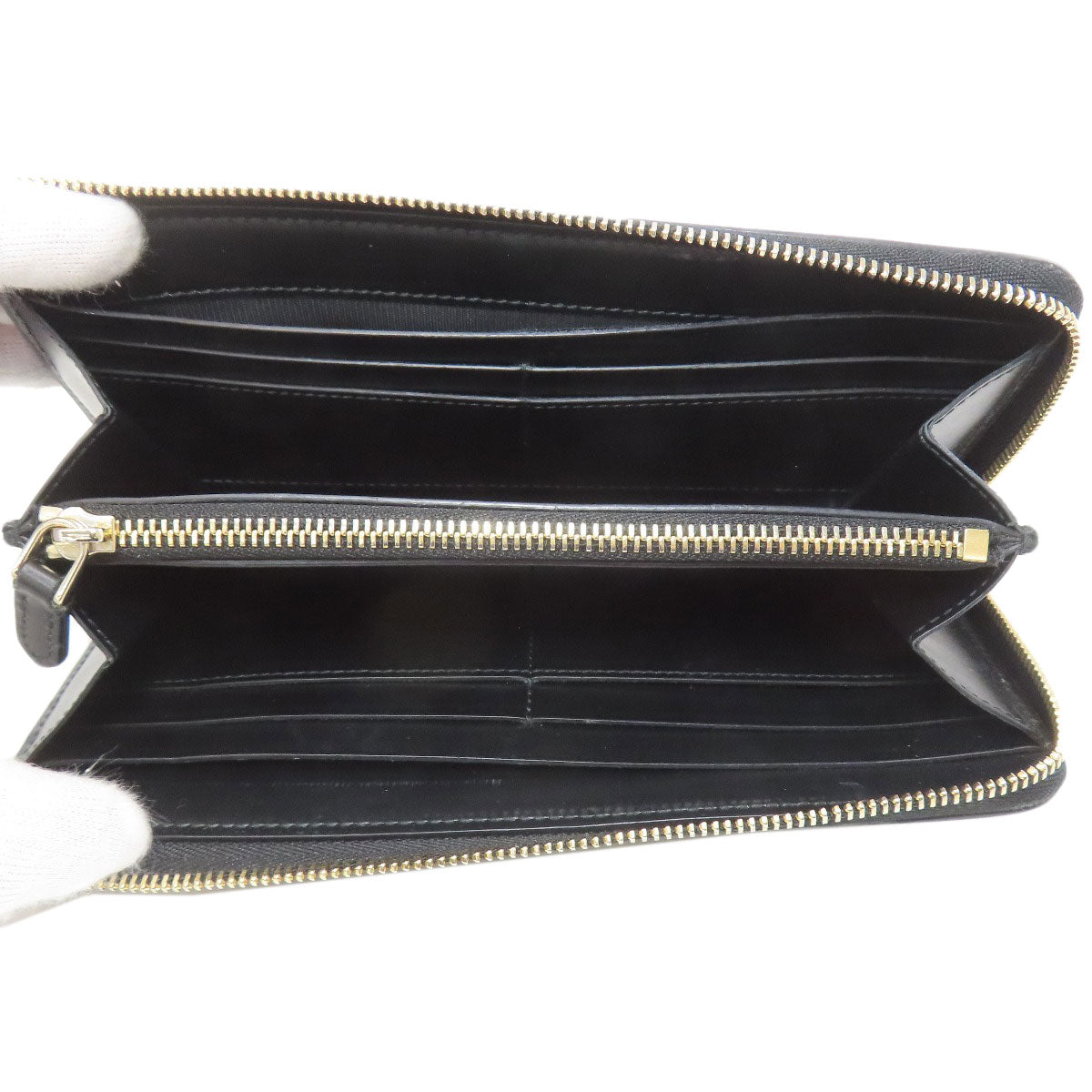 BVLGARI ブルガリ ロゴ ビーゼロワン 長財布（小銭入れあり） レザー レディース 中古