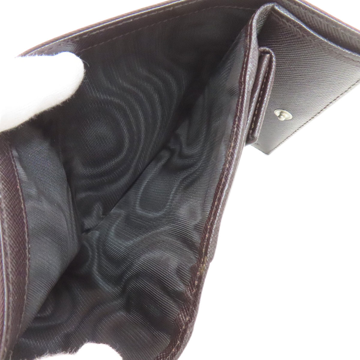 PRADA プラダ ロゴ金具 二つ折り財布（小銭入れあり） ナイロン レディース 中古
