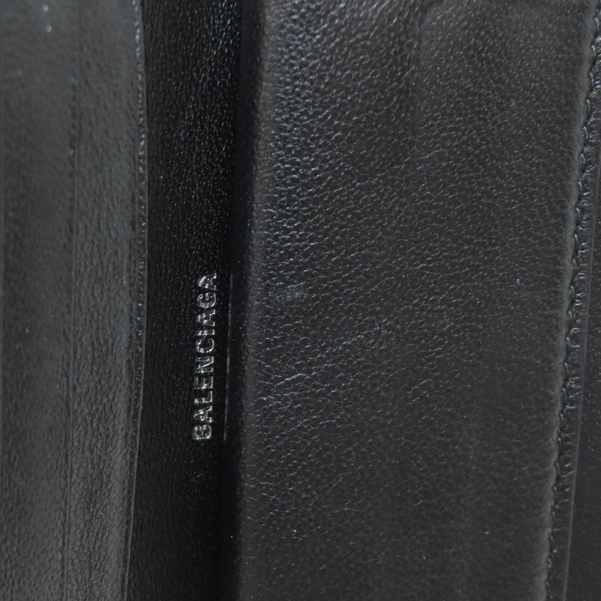 BALENCIAGA バレンシアガ 594216 ロゴ 二つ折り財布（小銭入れあり） カーフ レディース 中古