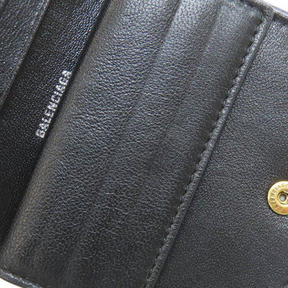 BALENCIAGA バレンシアガ 594216 ロゴ 二つ折り財布（小銭入れあり） カーフ レディース 中古