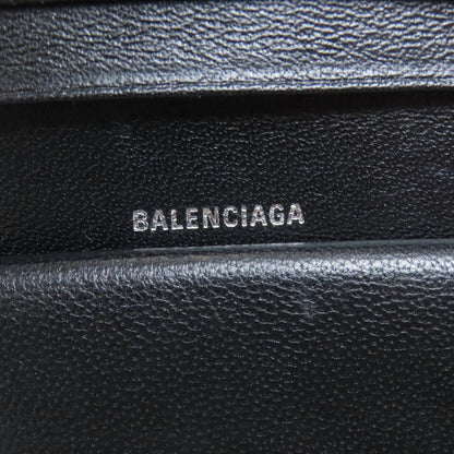 BALENCIAGA バレンシアガ 594216 ロゴ 二つ折り財布（小銭入れあり） カーフ レディース 中古