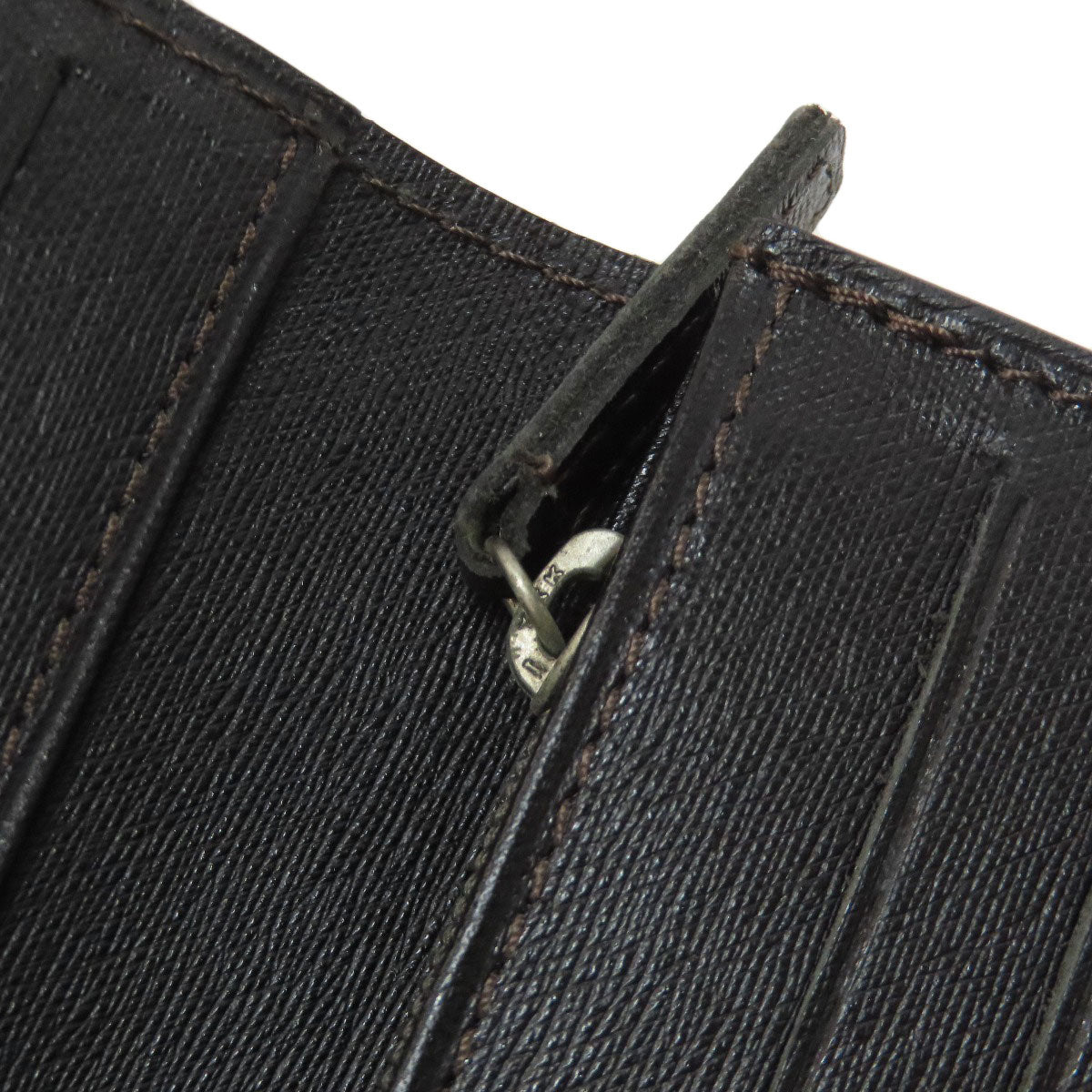Dunhill ダンヒル メタルロゴ 長財布（小銭入れあり） レザー メンズ 中古