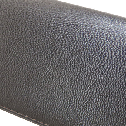 Dunhill ダンヒル メタルロゴ 長財布（小銭入れあり） レザー メンズ 中古
