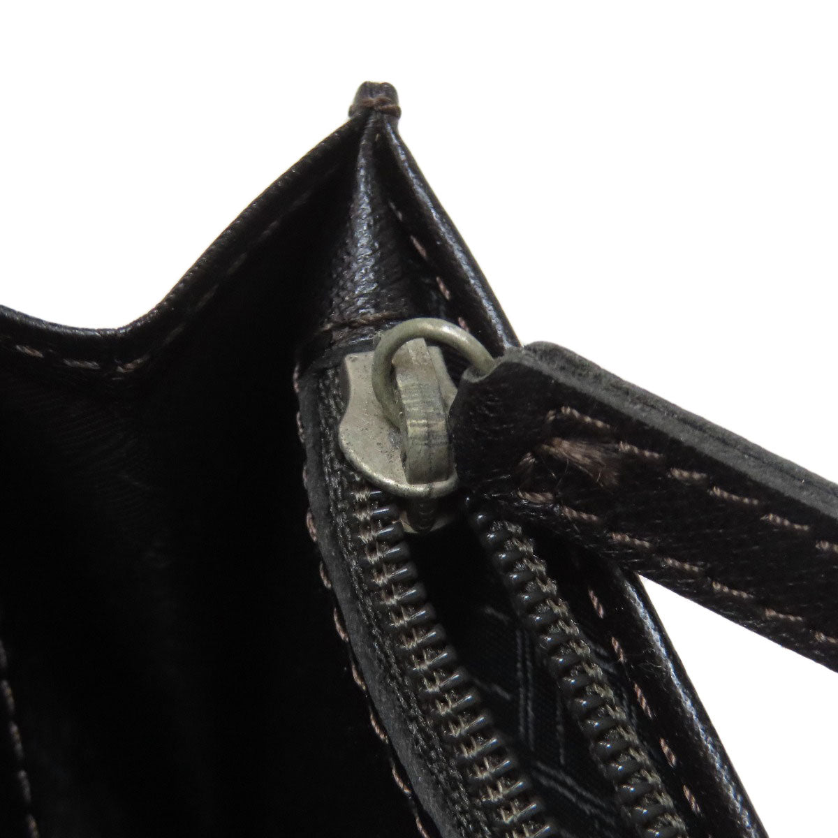 Dunhill ダンヒル メタルロゴ 長財布（小銭入れあり） レザー メンズ 中古