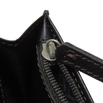 Dunhill ダンヒル メタルロゴ 長財布（小銭入れあり） レザー メンズ 中古