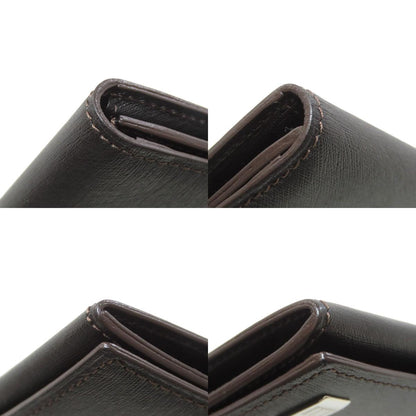 Dunhill ダンヒル メタルロゴ 長財布（小銭入れあり） レザー メンズ 中古