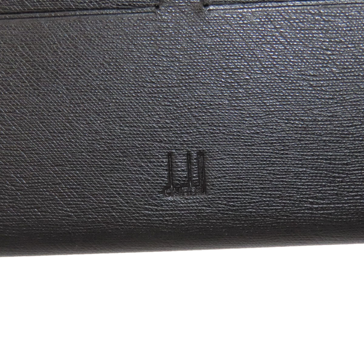 Dunhill ダンヒル メタルロゴ 長財布（小銭入れあり） レザー メンズ 中古