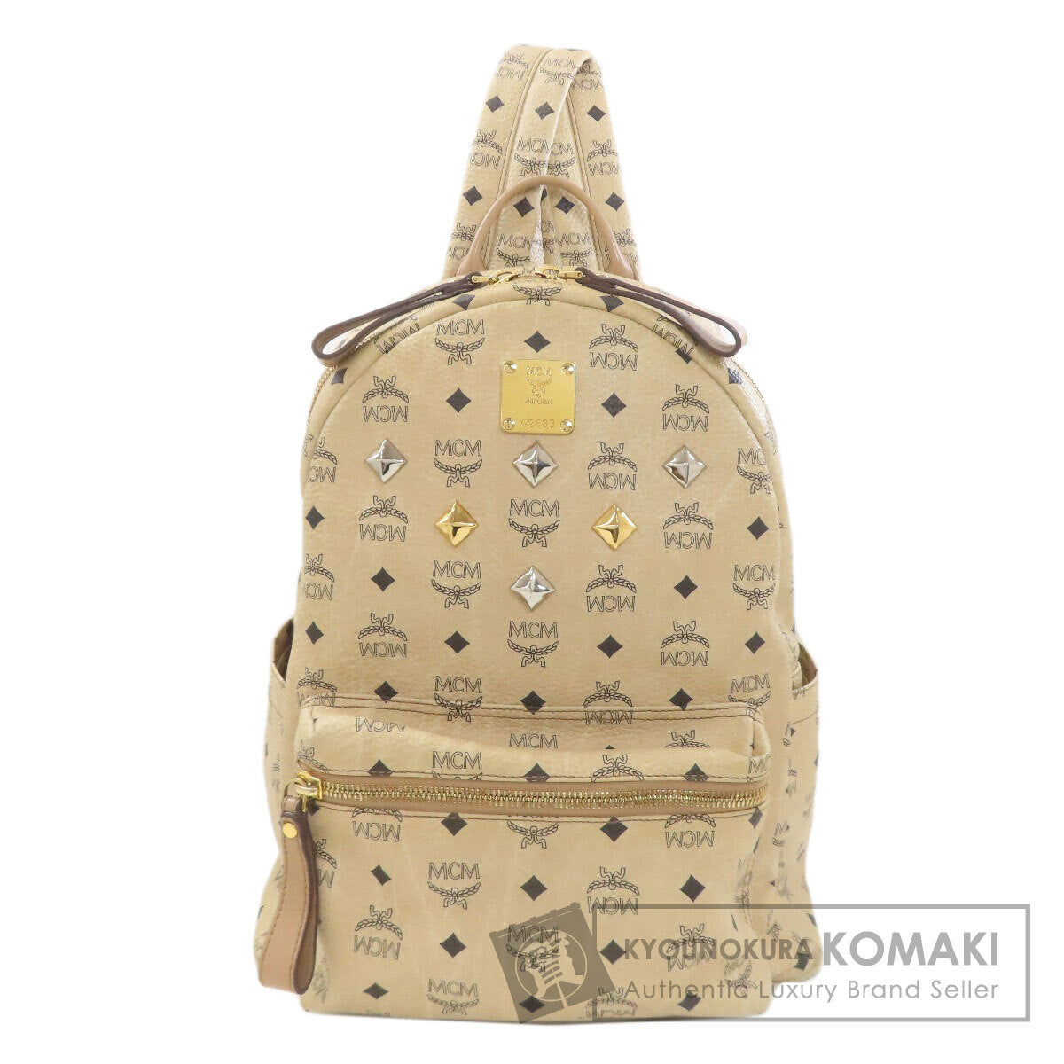 エムシーエム 総柄 スタッズ リュック・デイパック 中古 商品画像1