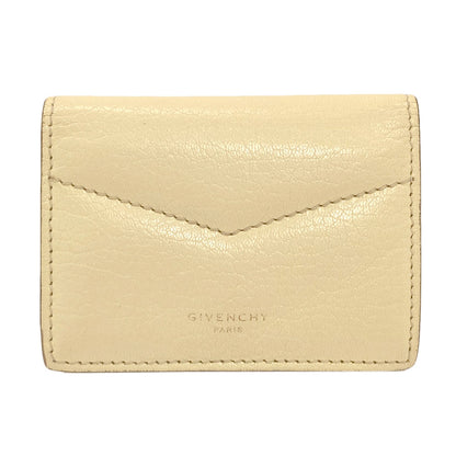 GIVENCHY ジバンシー ロゴ 二つ折り財布（小銭入れあり） レザー レディース 中古