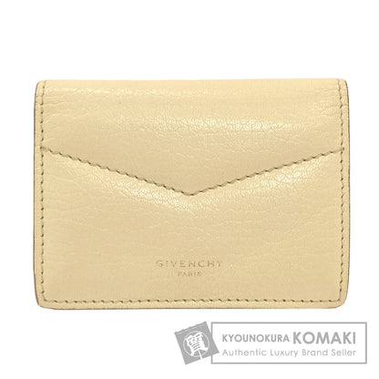 GIVENCHY ジバンシー ロゴ 二つ折り財布（小銭入れあり） レザー レディース 中古