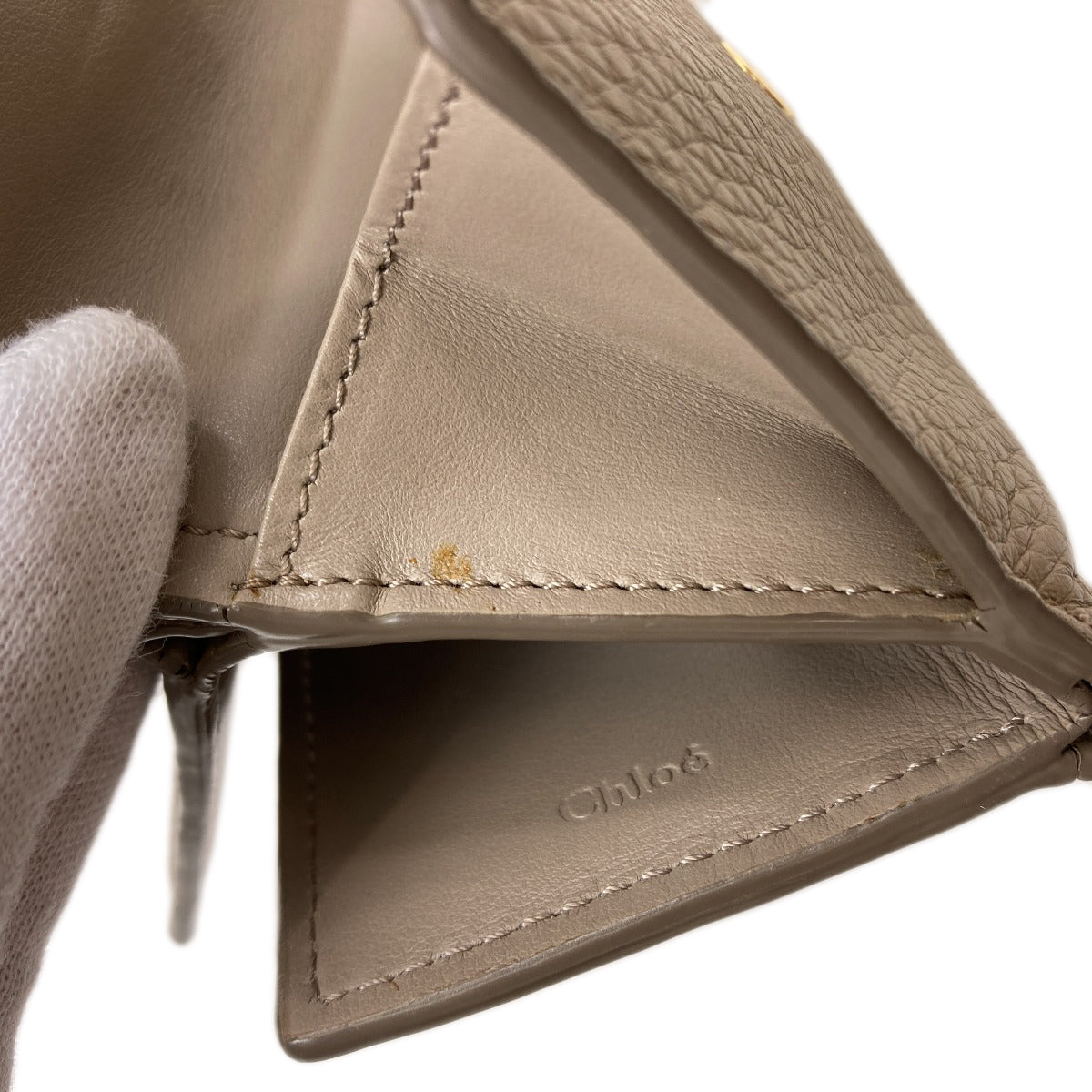 CHLOE クロエ アビー 二つ折り財布（小銭入れあり） レザー レディース 中古
