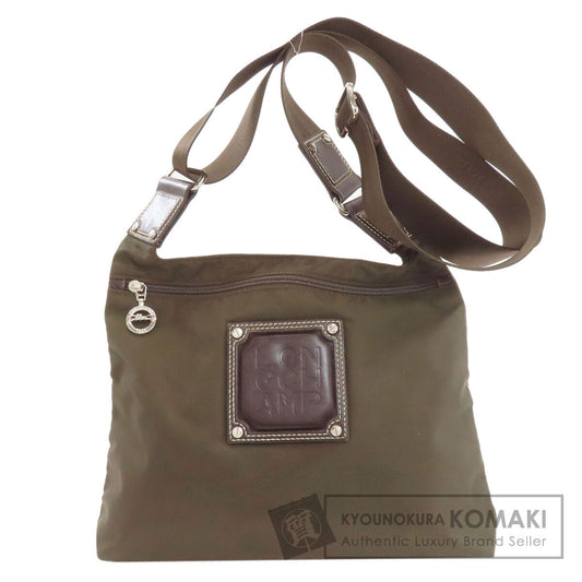 Longchamp ロンシャン ロゴ ショルダーバッグ ナイロン レディース 中古