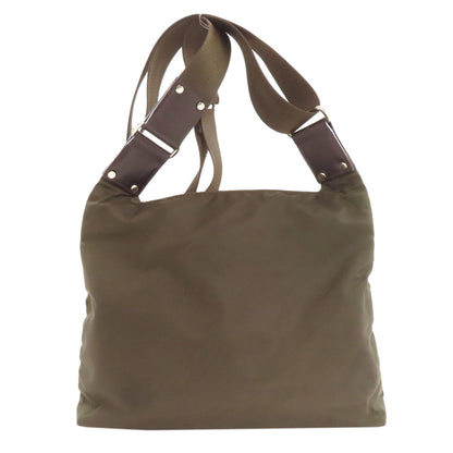 Longchamp ロンシャン ロゴ ショルダーバッグ ナイロン レディース 中古