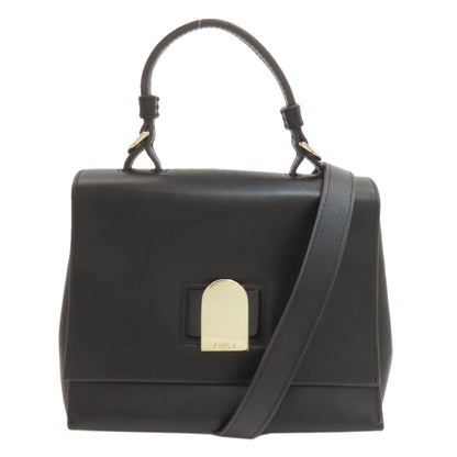 Furla フルラ 2WAY ハンドバッグ レザー レディース 中古