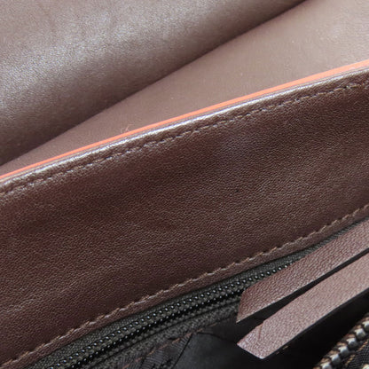 Longchamp ロンシャン ロゴ ハンドバッグ レザー レディース 中古