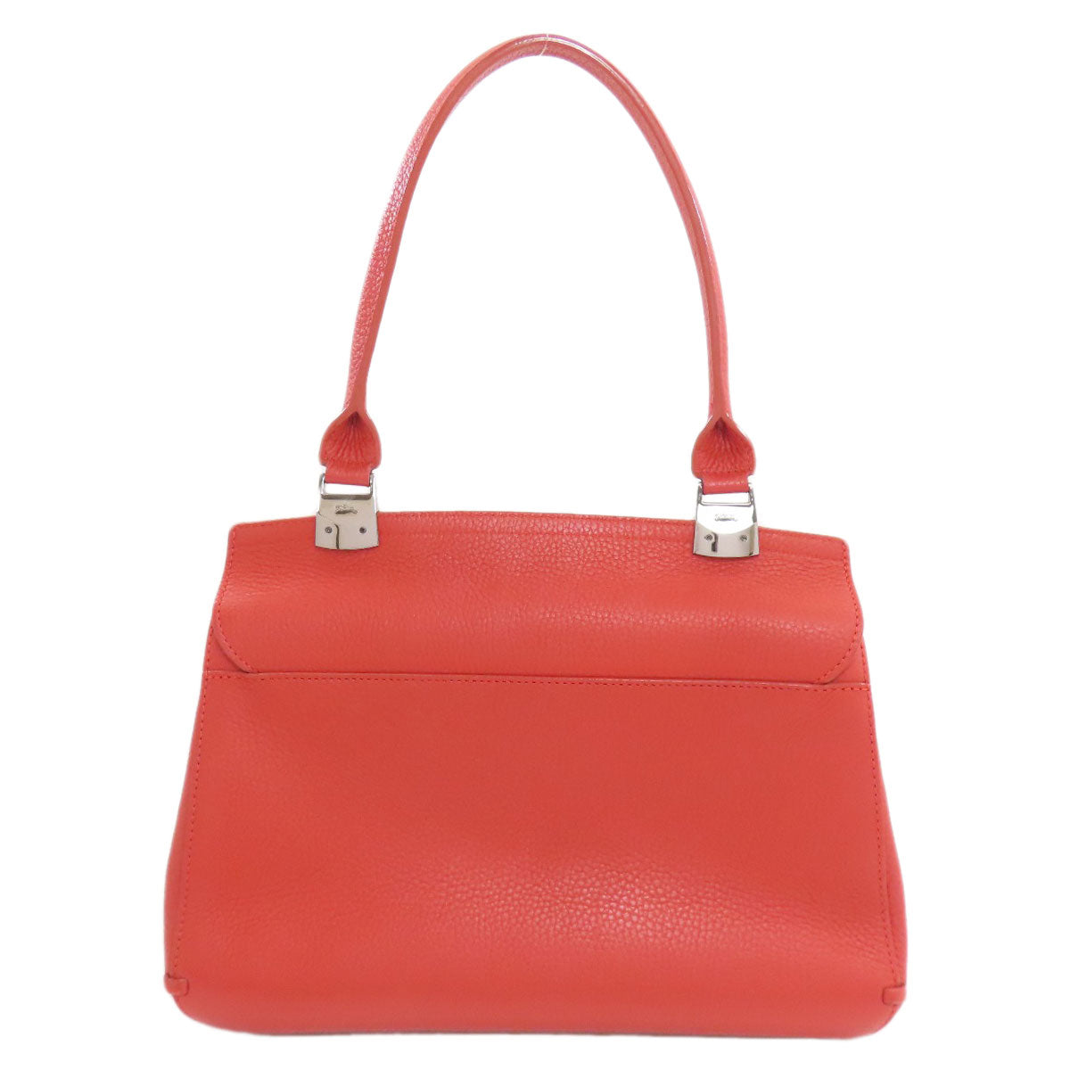 Longchamp ロンシャン ロゴ ハンドバッグ レザー レディース 中古