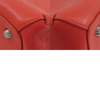 Longchamp ロンシャン ロゴ ハンドバッグ レザー レディース 中古