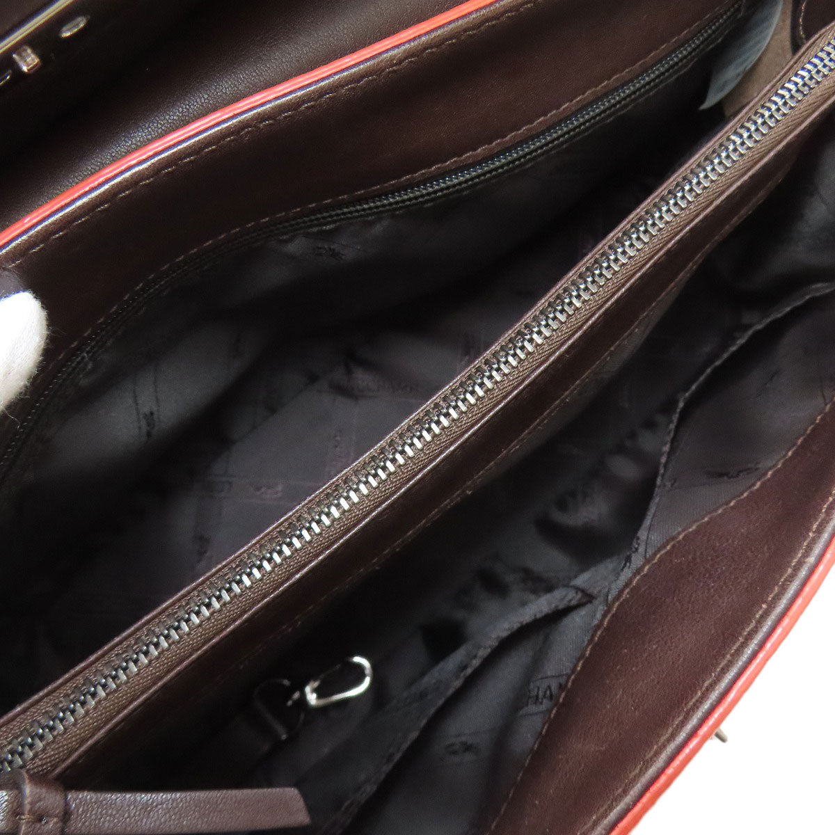 Longchamp ロンシャン ロゴ ハンドバッグ レザー レディース 中古
