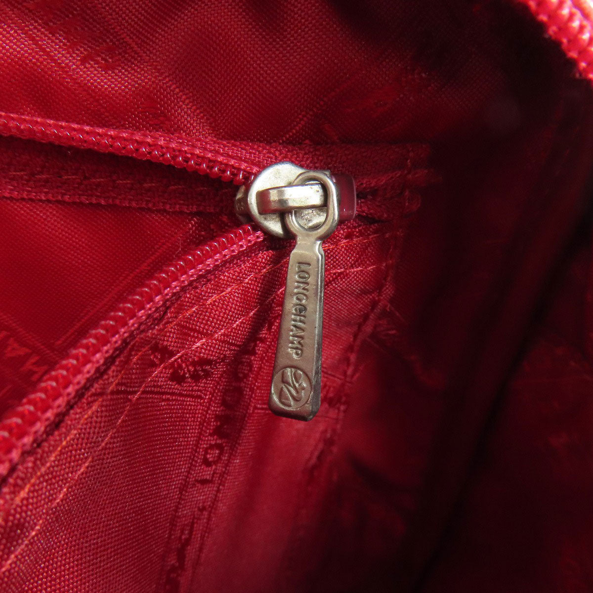 Longchamp ロンシャン ロゴ ハンドバッグ レザー レディース 中古