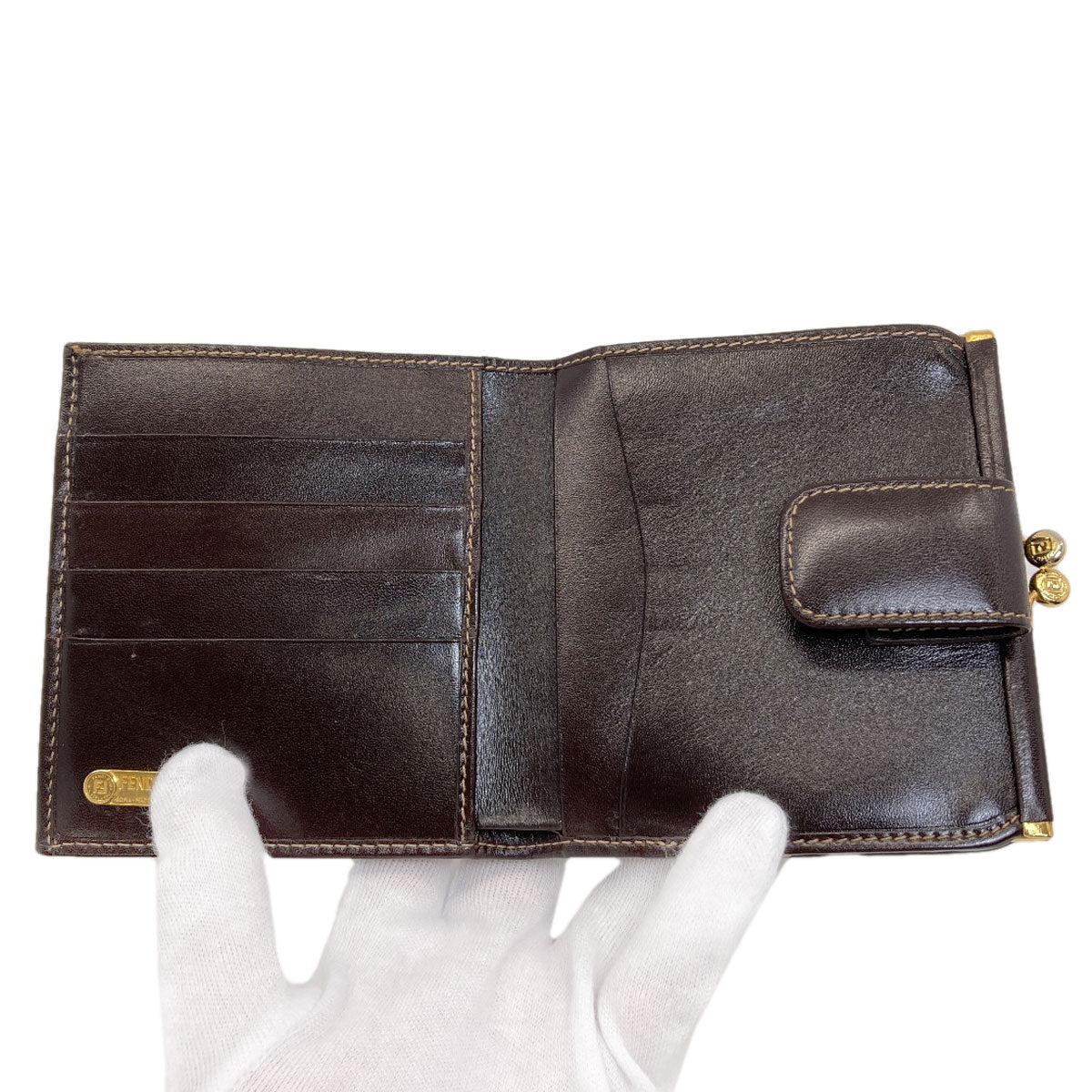 フェンディ ズッカ柄 二つ折り財布（小銭入れあり） 中古 商品画像5