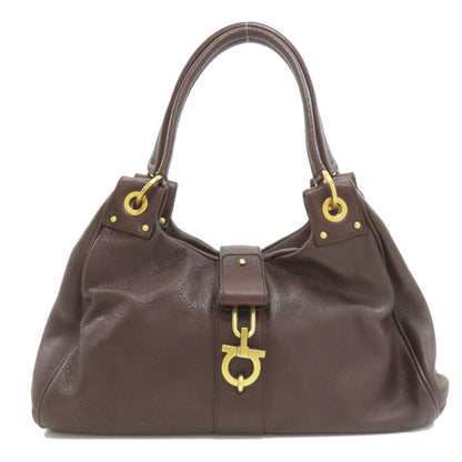 Salvatore Ferragamo サルヴァトーレフェラガモ ガンチー二金具 ハンドバッグ レザー レディース 中古